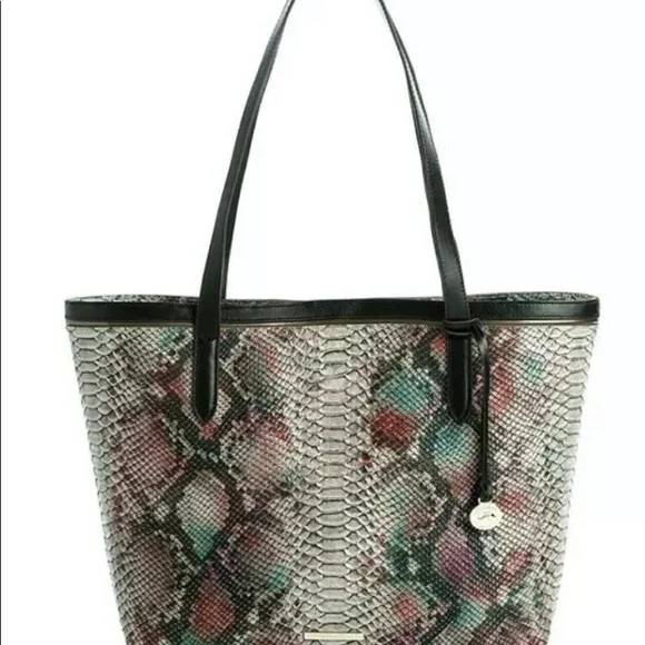 Brahmin Brooke aynsley snake embossed leather purse with wristlet set - Picture 2 of 4